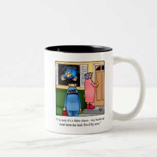 Tasse 2 Couleurs Amusant Humour en plombier
