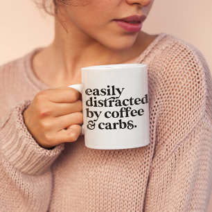 Tasse 2 Couleurs Amusant Personnalisé Lover Carbs Lover