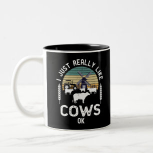 Tasse 2 Couleurs Amusante idée-cadeau des fermiers, l'amour de la v
