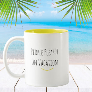 Tasse 2 Couleurs Amusante Tendance Moderne Personnes Plaisir Café M