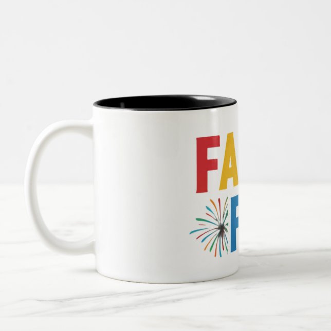 Tasse 2 Couleurs Amusants Familiaux. (Gauche)