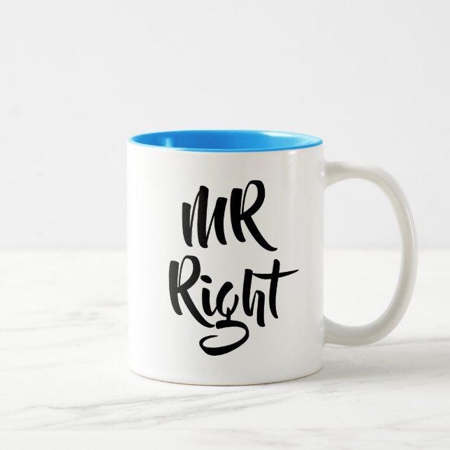 Tasse 2 Couleurs Amusement de M. Right (Droit)
