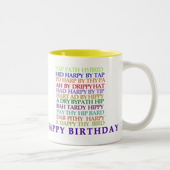 Tasse 2 Couleurs Anagram muguet (Droit)