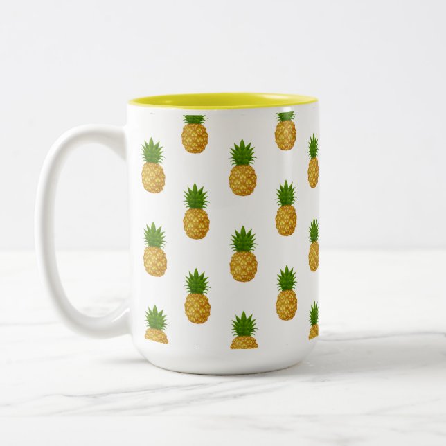 Tasse 2 Couleurs Ananas (Gauche)