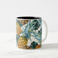 Ananas Tropicaux & Feuilles Île Exotique