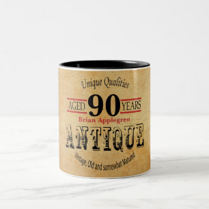 Tasse 2 Couleurs Ancien Timer 90e anniversaire