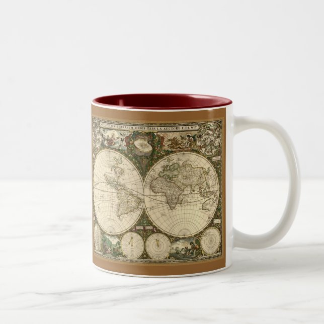 Tasse 2 Couleurs Ancienne série de cartes (Droit)