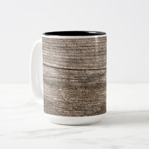 Tasse 2 Couleurs Anciennes planches en bois