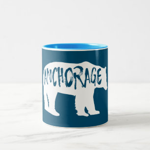 Tasse 2 Couleurs Ancrage Ours de l'Alaska