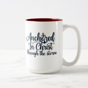 Tasse 2 Couleurs Ancré dans le Christ