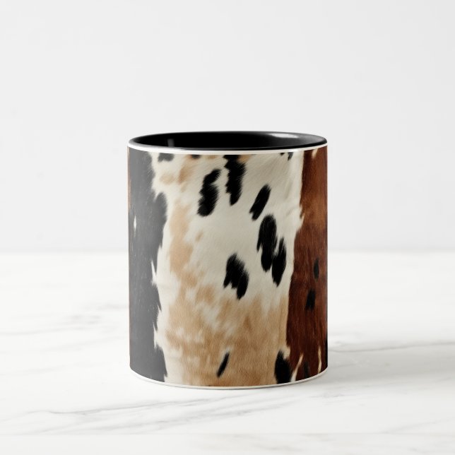 Tasse 2 Couleurs Animal de la vache Brown de l'Ouest (Centre)