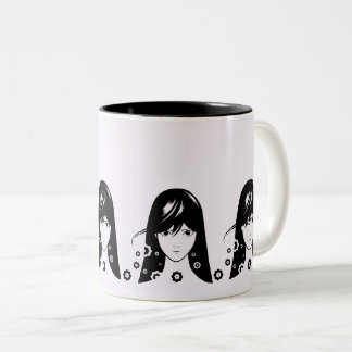 Tasse 2 Couleurs Anime & Manga Avers Belle Fille
