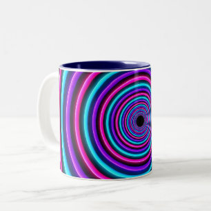 Tasse 2 Couleurs Anneaux de vortex néon