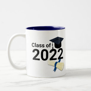 Tasse 2 Couleurs Année de diplôme classe élégante de 2022