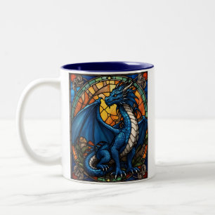 Tasse 2 Couleurs Année du dragon bleu 2024