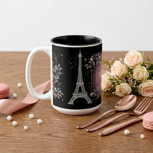 Tasse 2 Couleurs Anniversaire 16 ans Chic Blush Rose Pailleté Paris