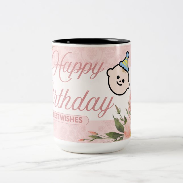 Tasse 2 Couleurs Anniversaire de Blossom (Centre)