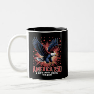 Tasse 2 Couleurs Anniversaire des 250 ans de l'Amérique