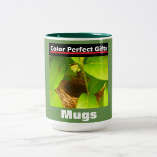 Tasse 2 Couleurs Annonce Nid Colibri