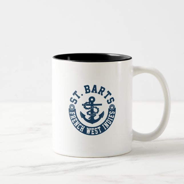 Tasse 2 Couleurs Antilles françaises de St Barts (Droit)