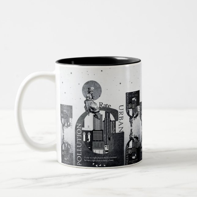 Tasse 2 Couleurs Aperçu de la vie dans la ville (Gauche)