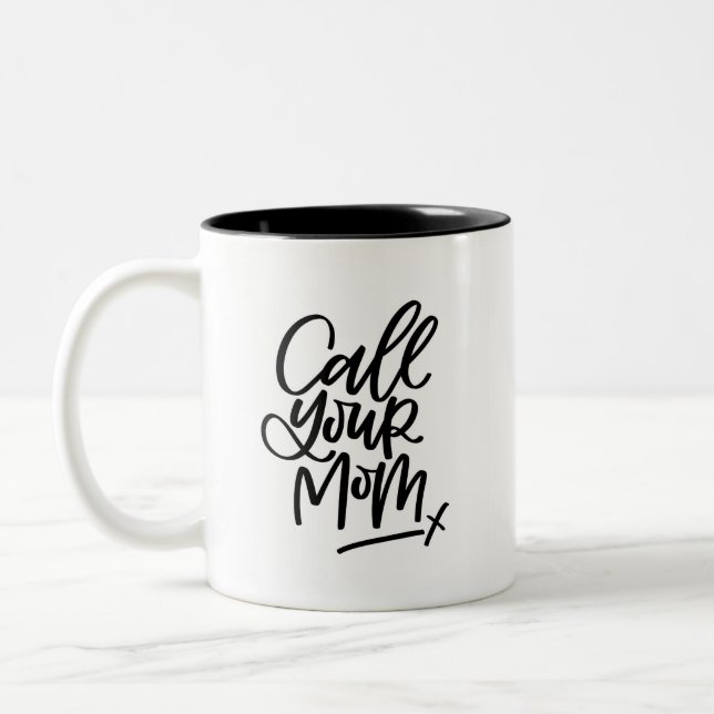 Tasse 2 Couleurs Appelle Ta Mère Lettrée (Gauche)