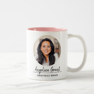 Tasse 2 Couleurs Appréciation des employés  Logo personnalisé  A