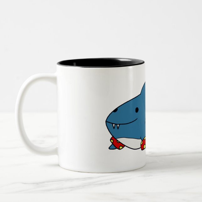 Tasse 2 Couleurs Apprendre à nager requin (Gauche)