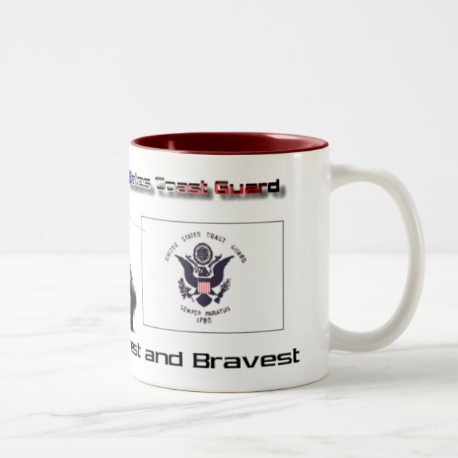 Tasse 2 Couleurs Appui d'USCG (Droit)