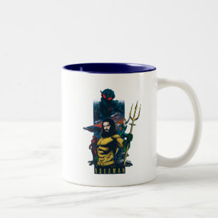 Tasse 2 Couleurs Aquaman   Orin, Mera et Black Manta Graphic