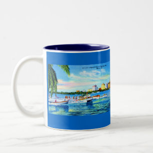 Tasse 2 Couleurs Aquaplanissement sur la baie de Biscayne, Miami, F