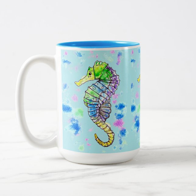 Tasse 2 Couleurs Aquarelle (Gauche)