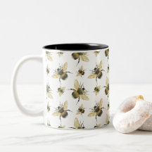 Aquarelle d'abeille vintage