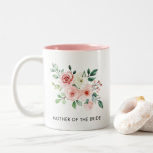 Tasse 2 Couleurs Aquarelle Floral Personnalisé Rose
