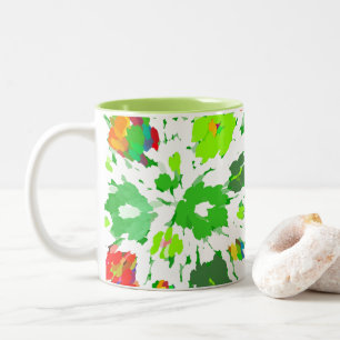 Tasse 2 Couleurs Aquarelle Pop Art Floral