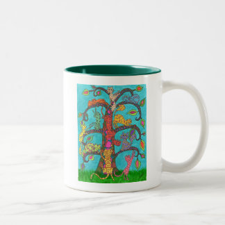 Tasse 2 Couleurs Arbre à chat