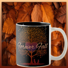 Tasse 2 Couleurs Arbre cardiaque de l'automne