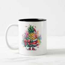 arbre d'ananas de Noël aquarelle