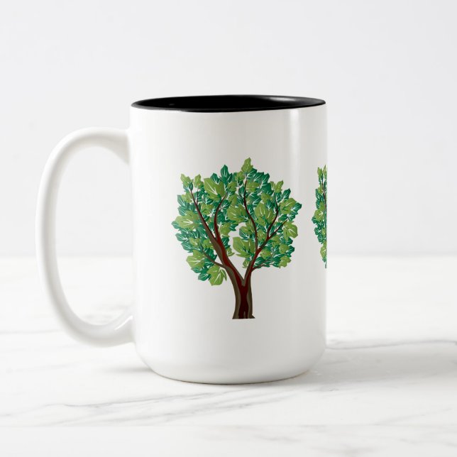 Tasse 2 Couleurs Arbre de chêne (Gauche)