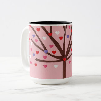 Tasse 2 Couleurs Arbre de coeur