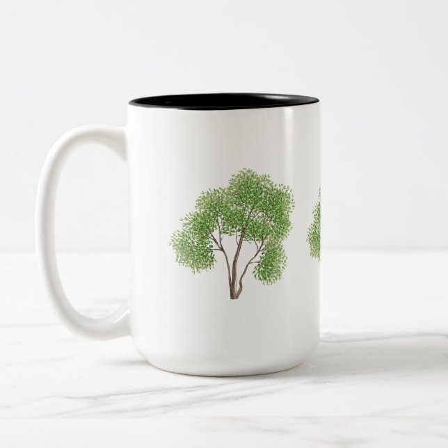 Tasse 2 Couleurs Arbre de Cottonwood (Gauche)