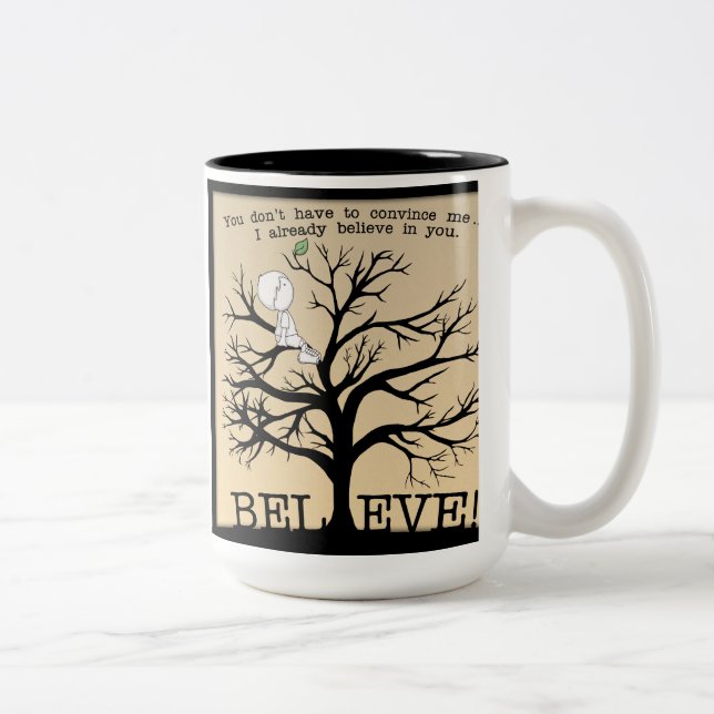 Tasse 2 Couleurs Arbre de floraison (Droit)