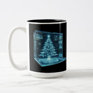 Tasse 2 Couleurs Arbre de Noël artificiel