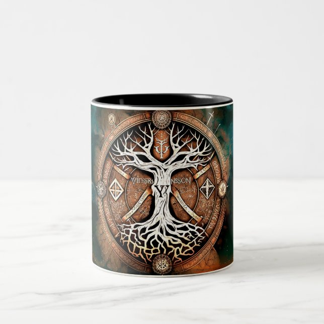 Tasse 2 Couleurs Arbre de vie Yggdrasil (Centre)