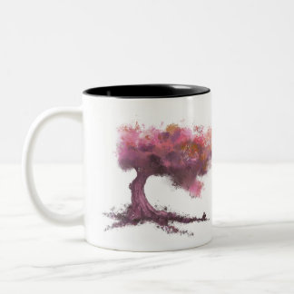 Tasse 2 Couleurs Arbre magique et écureuil