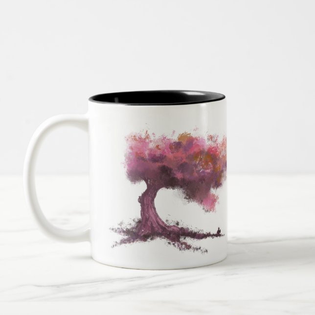 Tasse 2 Couleurs Arbre magique et écureuil (Gauche)