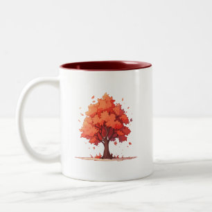 Tasse 2 Couleurs Arbre sérénité d'automne