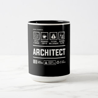 Tasse 2 Couleurs Architecte Gestion des informations Architecture M