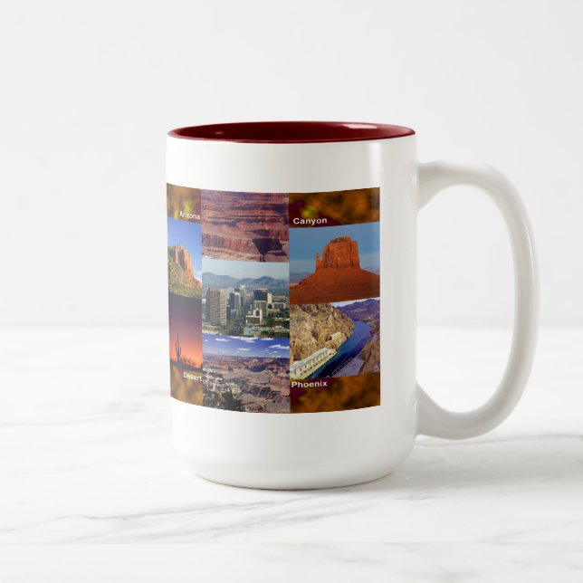 Tasse 2 Couleurs Arizona Desert Collage (Droit)
