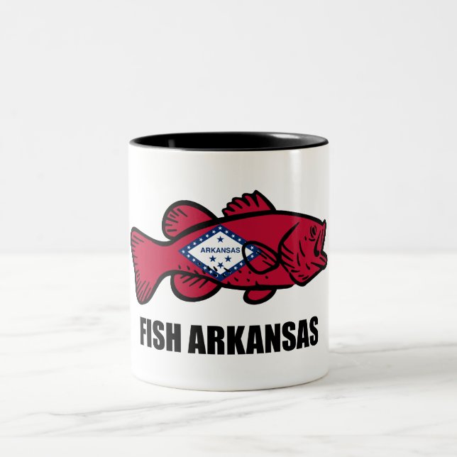 Tasse 2 Couleurs Arkansas de poissons (Centre)